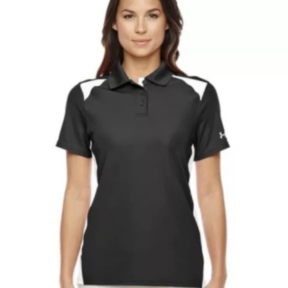 Under Armour Ladies Team Golf Colorblock Polo - Picture 1 of 6